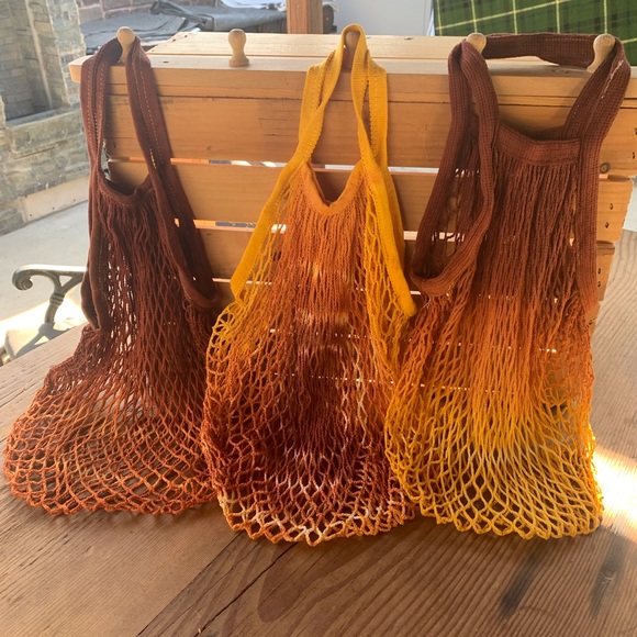 ✨HAND TIE DYED FRENCH MARKET STRING NET BAG✨ - Picture 5 of 5